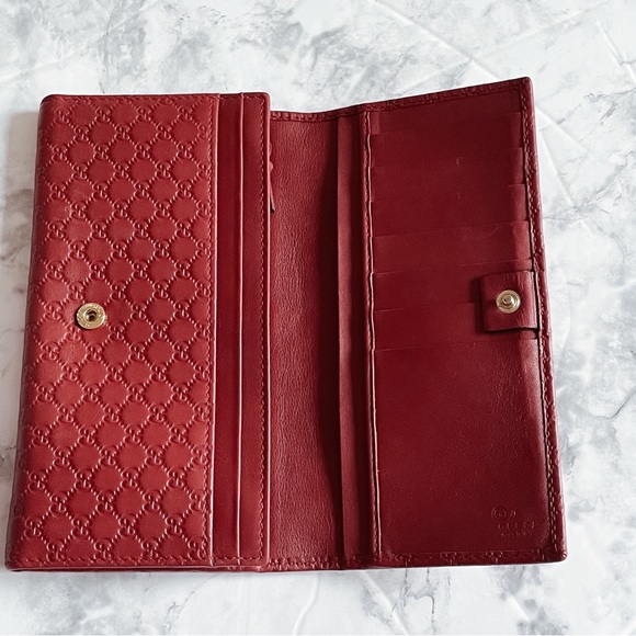 SOLD! GUCCI Micro Guccissima GG Continental Wallet - Picture 8 of 11